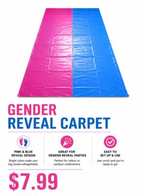 GENDER REVEAL CARPET