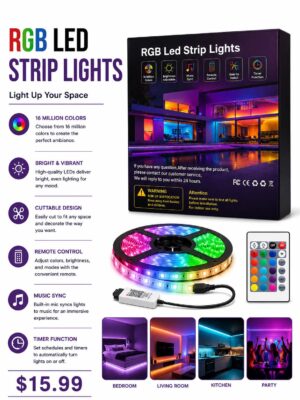 RGB LED STRIP LIGHTS