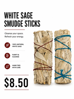 WHITE SAGE SMUDGE STICKS