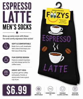 Espresso Latte Men's Socks