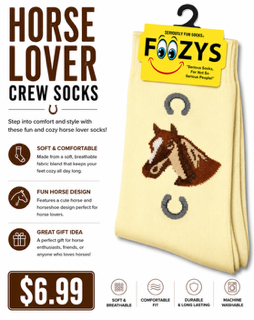 Horse Lover Crew Socks