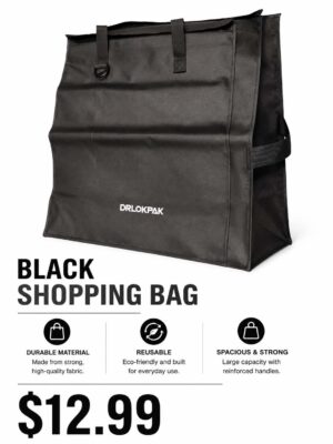 BLACK SHOPPING BAG