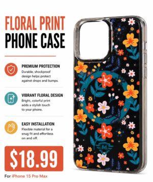 FLORAL PRINT PHONE CASE