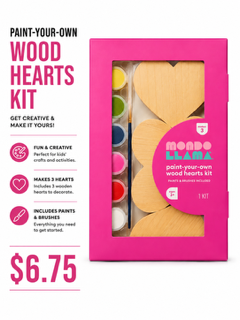 WOOD HEARTS KIT