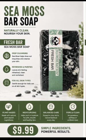 SEA MOSS BAR SOAP FRESH BAR